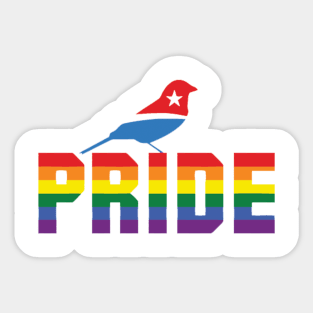 Birdie Sanders Pride Sticker